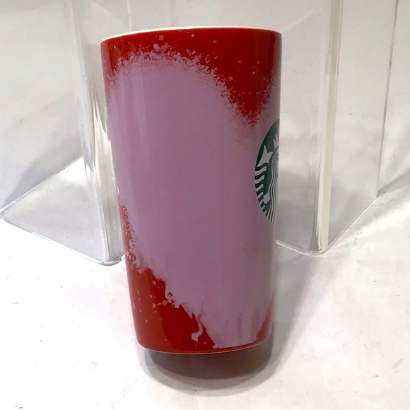 Pink heart Starbucks cup 16 oz RARE - Picture 5 of 9
